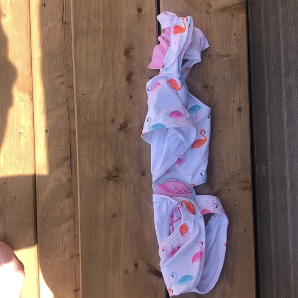 Baby Flamingo Bathing Suit - Picture 2 of 3
